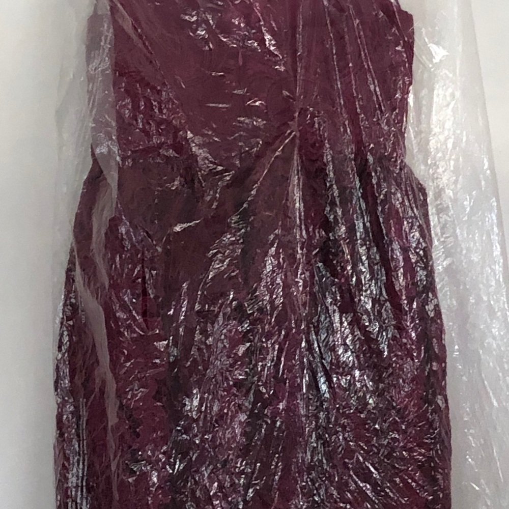 Burgundy lace dress